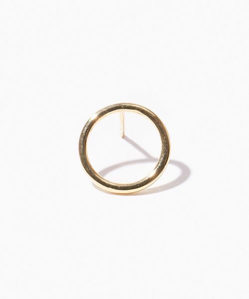 'bone' オーガニックthin サークル ピアス（ピアス（片耳用））｜ARTIDA OUD（アルティーダウード） 5,676円