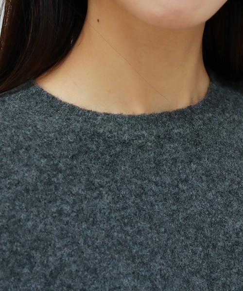 TODAYFUL（トゥデイフル）の「ラウンドヘムヤックニット（ニット/セーター・レディース・キナリ/チャコールグレー/モカ/カーキ/ピンク・FREE）」の12枚目の写真