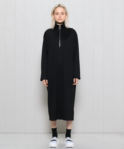 H beauty&youth ワンピース H BEAUTY&YOUTH UNITED ARROWS 長袖ワンピース 36 ブラック レディース