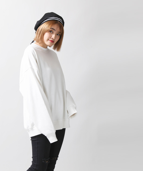 WEGO（ウィゴー）の「WEGO/デイリールーズシルエットプルオーバー（スウェット・レディース・オフホワイト/ブラウン/ブラック/ピンク・FREE）」の11枚目の写真