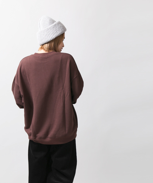 WEGO（ウィゴー）の「WEGO/デイリールーズシルエットプルオーバー（スウェット・レディース・オフホワイト/ブラウン/ブラック/ピンク・FREE）」の10枚目の写真