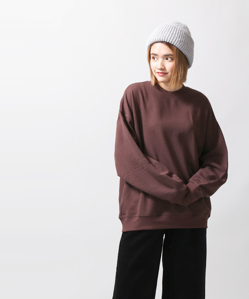 WEGO（ウィゴー）の「WEGO/デイリールーズシルエットプルオーバー（スウェット・レディース・オフホワイト/ブラウン/ブラック/ピンク・FREE）」の13枚目の写真