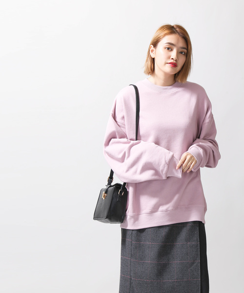 WEGO（ウィゴー）の「WEGO/デイリールーズシルエットプルオーバー（スウェット・レディース・オフホワイト/ブラウン/ブラック/ピンク・FREE）」の16枚目の写真