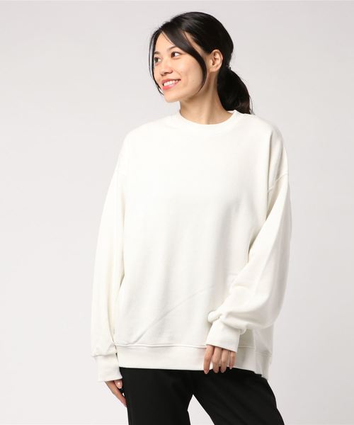 WEGO（ウィゴー）の「WEGO/デイリールーズシルエットプルオーバー（スウェット・レディース・オフホワイト/ブラウン/ブラック/ピンク・FREE）」の8枚目の写真