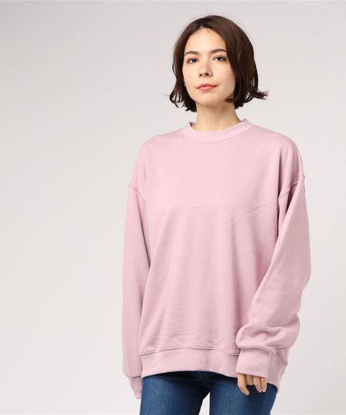 WEGO（ウィゴー）の「WEGO/デイリールーズシルエットプルオーバー（スウェット・レディース・オフホワイト/ブラウン/ブラック/ピンク・FREE）」の12枚目の写真