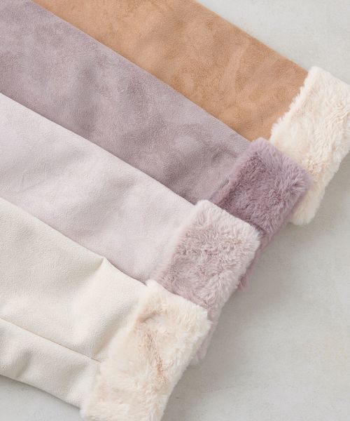 natural couture(ナチュラルクチュール)の「フードエコムートンコート(ムートンコート・レディース・アイボリー/キャメル/ピンク系その他/ピンク系その他2・FREE)」の11枚目の写真