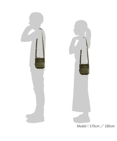 PORTER（ポーター）の「フォース ショルダーポーチ（ポーチ・メンズ・ブラック/オリーブ/ネイビー・FREE）」の4枚目の写真