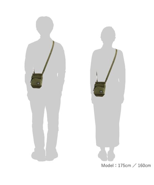 PORTER（ポーター）の「フォース ショルダーポーチ（ポーチ・メンズ・ブラック/オリーブ/ネイビー・FREE）」の22枚目の写真