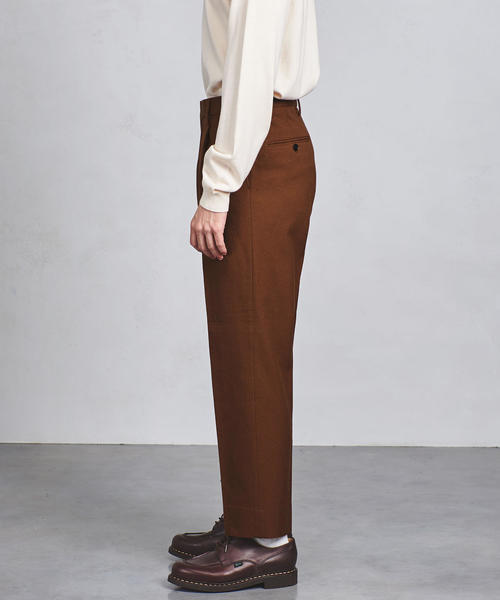 UNITED ARROWS(ユナイテッドアローズ)の「◇UAST ツイール ワンプリーツ パンツ ◆(スラックス・メンズ・ブラウン・LARGE/MEDIUM/SMALL/X-LARGE)」の6枚目の写真