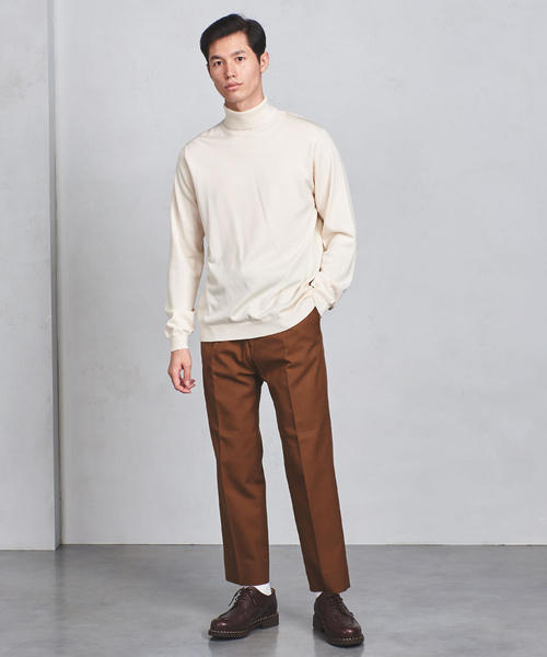 UNITED ARROWS(ユナイテッドアローズ)の「◇UAST ツイール ワンプリーツ パンツ ◆(スラックス・メンズ・ブラウン・LARGE/MEDIUM/SMALL/X-LARGE)」の9枚目の写真