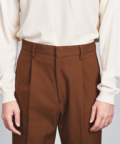 UNITED ARROWS(ユナイテッドアローズ)の「◇UAST ツイール ワンプリーツ パンツ ◆(スラックス・メンズ・ブラウン・LARGE/MEDIUM/SMALL/X-LARGE)」の10枚目の写真