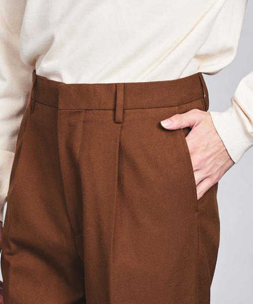 UNITED ARROWS(ユナイテッドアローズ)の「◇UAST ツイール ワンプリーツ パンツ ◆(スラックス・メンズ・ブラウン・LARGE/MEDIUM/SMALL/X-LARGE)」の11枚目の写真