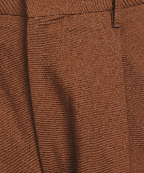 UNITED ARROWS(ユナイテッドアローズ)の「◇UAST ツイール ワンプリーツ パンツ ◆(スラックス・メンズ・ブラウン・LARGE/MEDIUM/SMALL/X-LARGE)」の8枚目の写真