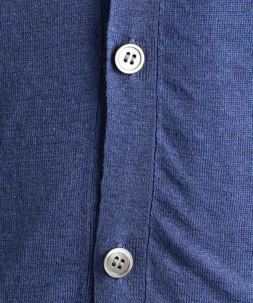 green label relaxing(グリーンレーベルリラクシング)の「NM リネン Vネック カーディガン(カーディガン/ボレロ・メンズ・ロイヤルブルー/グレー/ライトピンク・S/M/L)」の11枚目の写真