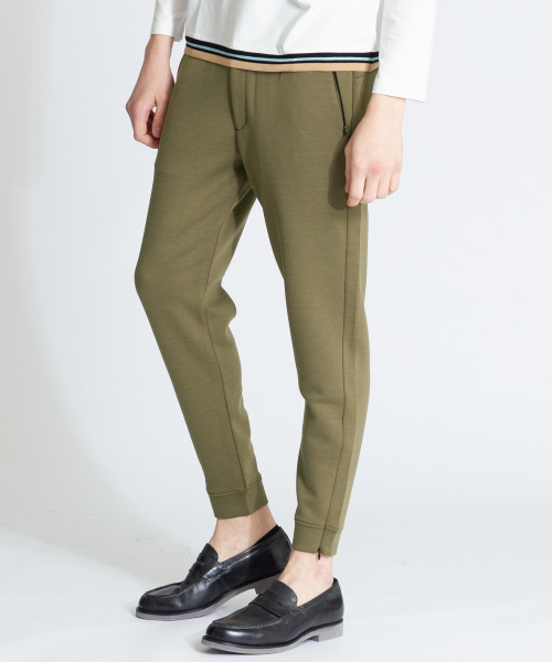 ABAHOUSE（アバハウス）の「ダンボールニットスリットパンツ（その他パンツ・メンズ・グレー/ブラック/カーキ・44/46/48）」の2枚目の写真