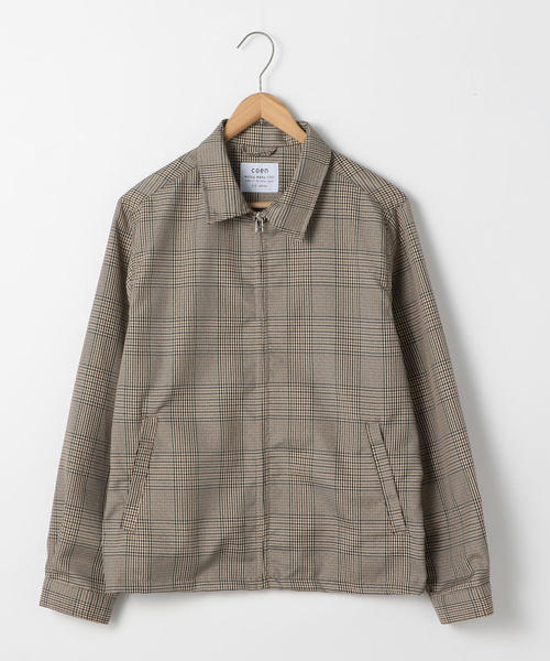 coen（コーエン）の「【FINEBOYS4月号掲載】チェックドリズラージャケット（ブルゾン・メンズ・ネイビー/その他1・SMALL/LARGE/MEDIUM）」の7枚目の写真