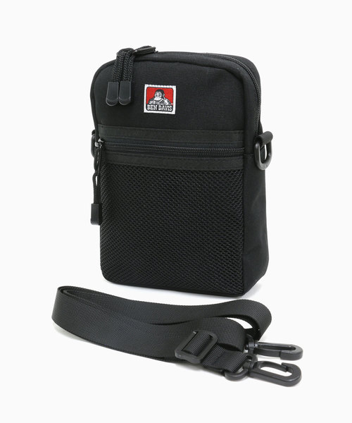 BEN DAVIS(ベンデイビス)の「BEN DAVIS/ベンデイビス ワンポイント メッシュポケット ミニショルダーバッグ/ネックポーチ(ショルダーバッグ・メンズ・ネイビー/ピンク/レッド/ブラック・FREE)」の8枚目の写真
