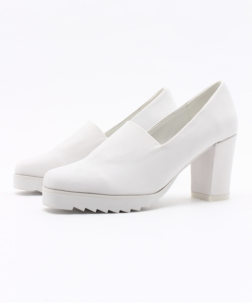 i（アイ）の「ゴムタンクソールパンプス（パンプス・レディース・ブラック/ホワイト・37/36/38）」の2枚目の写真