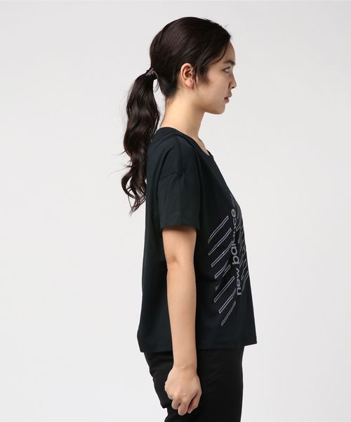 NEW BALANCE（ニューバランス）の「ニューバランス エッセンシャル90SボクシーT（Tシャツ/カットソー・レディース・ホワイト/ブラック/ネイビー・S/M/L/XL）」の5枚目の写真
