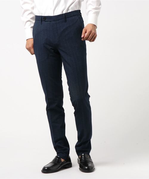 MICHEL KLEIN HOMME (ミッシェルクランオム)の「パンツ(ドピーレヘリンボン)(その他パンツ・メンズ・ネイビー/ブルー・46/48/51)」の2枚目の写真