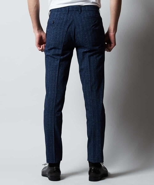 MICHEL KLEIN HOMME (ミッシェルクランオム)の「パンツ(ドピーレヘリンボン)(その他パンツ・メンズ・ネイビー/ブルー・46/48/51)」の15枚目の写真