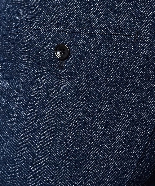 MICHEL KLEIN HOMME (ミッシェルクランオム)の「パンツ(ドピーレヘリンボン)(その他パンツ・メンズ・ネイビー/ブルー・46/48/51)」の16枚目の写真