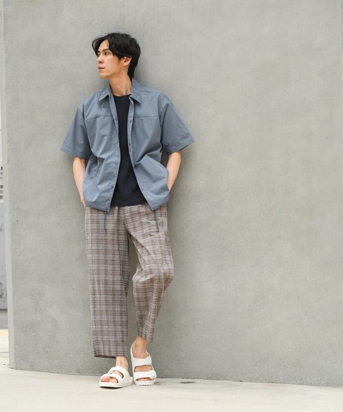 LAKOLE(ラコレ)の「半袖シャツコーチジャケット / LAKOLE(シャツ/ブラウス・メンズ・ホワイト/ライトブルー/ベージュ/ネイビー・MEDIUM/LARGE)」の5枚目の写真