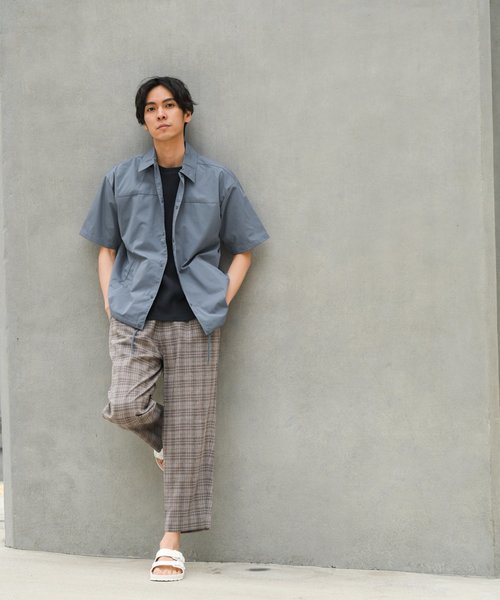 LAKOLE(ラコレ)の「半袖シャツコーチジャケット / LAKOLE(シャツ/ブラウス・メンズ・ホワイト/ライトブルー/ベージュ/ネイビー・MEDIUM/LARGE)」の6枚目の写真