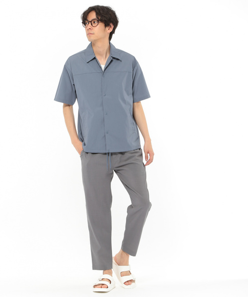 LAKOLE(ラコレ)の「半袖シャツコーチジャケット / LAKOLE(シャツ/ブラウス・メンズ・ホワイト/ライトブルー/ベージュ/ネイビー・MEDIUM/LARGE)」の8枚目の写真