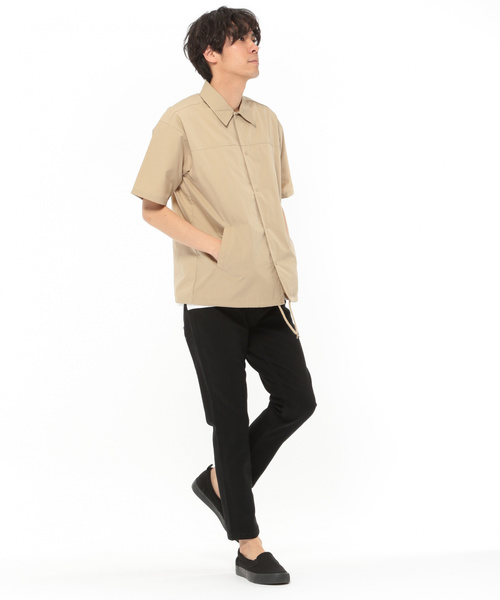 LAKOLE(ラコレ)の「半袖シャツコーチジャケット / LAKOLE(シャツ/ブラウス・メンズ・ホワイト/ライトブルー/ベージュ/ネイビー・MEDIUM/LARGE)」の11枚目の写真