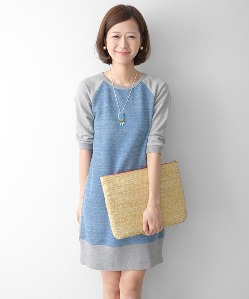 URBAN RESEARCH DOORS WOMENS(アーバンリサーチ ドアーズ ウィメンズ)の「DOORS 3ピースコンビワンピース(ワンピース・レディース・グレー/ブルー/ネイビー・FREE)」の3枚目の写真