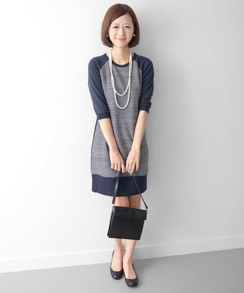 URBAN RESEARCH DOORS WOMENS(アーバンリサーチ ドアーズ ウィメンズ)の「DOORS 3ピースコンビワンピース(ワンピース・レディース・グレー/ブルー/ネイビー・FREE)」の12枚目の写真