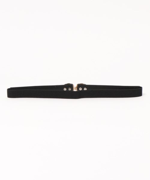 apres jour(アプレジュール)の「【apres jour×ARIAZ】レトロビジューゴムベルト(ベルト・レディース・ブラック/シルバー・FREE)」の6枚目の写真