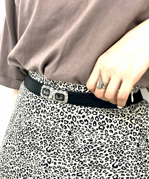 apres jour(アプレジュール)の「【apres jour×ARIAZ】レトロビジューゴムベルト(ベルト・レディース・ブラック/シルバー・FREE)」の10枚目の写真