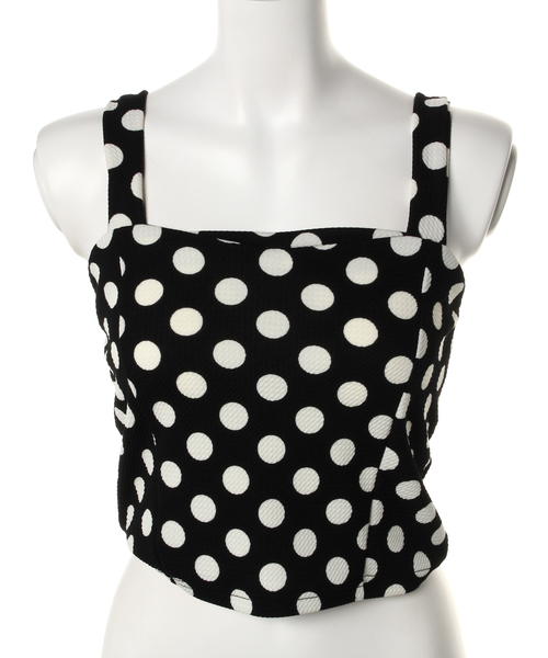 L.D.S.（エルディーエス）の「カットビスチェ（キャミソール・レディース・ネイビー系/シルバー系/ホワイト系/ブラック系・FREE）」の4枚目の写真