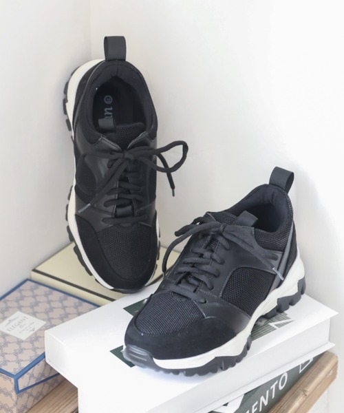 VIVIAN（ヴィヴィアン）の「メッシュコンビレースアップダッドスニーカー（スニーカー・レディース・ベージュ/ブラック/グレー/ピンク/パイソン/ホワイト/ストーン・S/M/L/LL）」の15枚目の写真