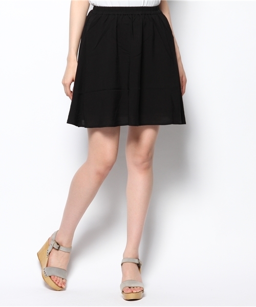 WEGO（ウィゴー）の「WEGO/レーヨンフレアスカート（スカート・レディース・オフホワイト/ブラック/レッド・FREE）」の12枚目の写真