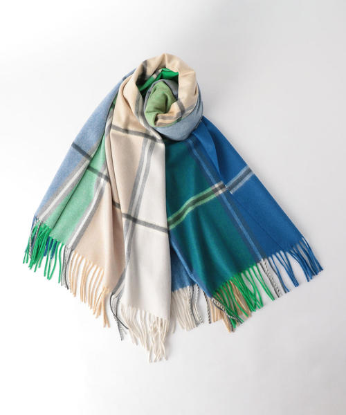 JOHNSTONS ジョンストンズ グラデーションカシミヤマフラー JOHNSTONS