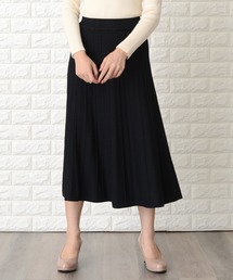 ケーブルニットロングスカート