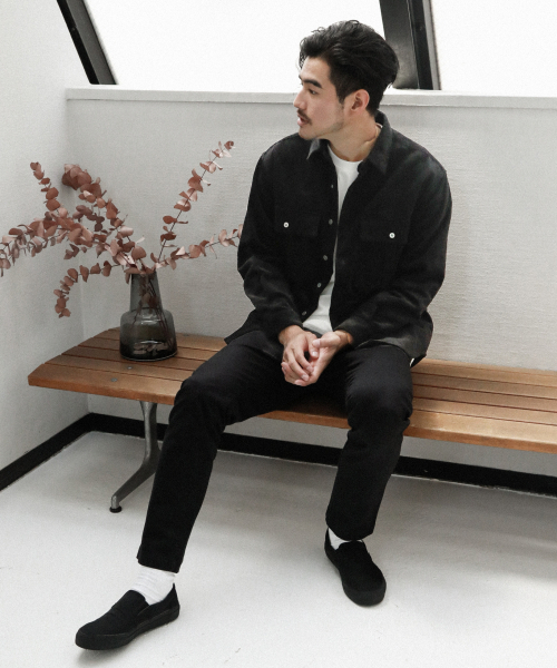 BAYFLOW(ベイフロー)の「コーデュロイCPOシャツ(シャツ/ブラウス・メンズ・ベージュ/チャコール/ネイビー/オフホワイト・SMALL/MEDIUM/LARGE)」の16枚目の写真