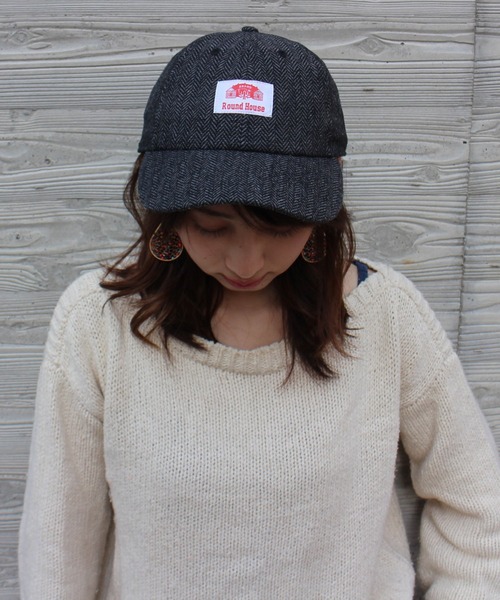 DEAD TOUR TRUCKING（デッドツアートラッキング）の「ヘリンボーン　ベースボールキャップ（キャップ・レディース・チャコール/ブラウン・FREE）」の7枚目の写真