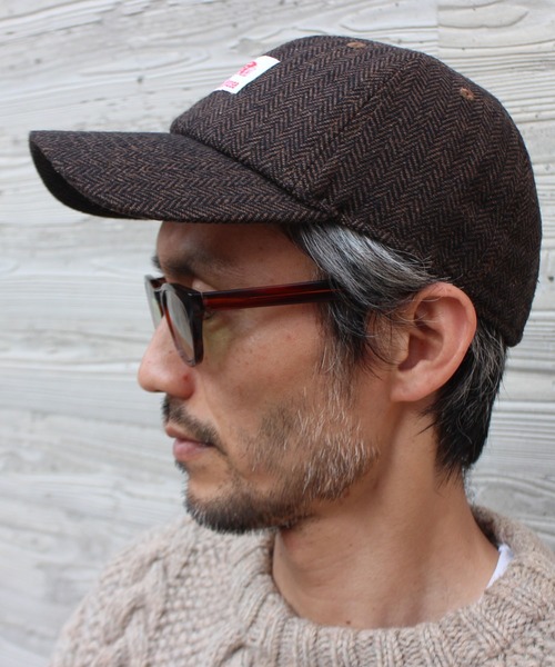 DEAD TOUR TRUCKING（デッドツアートラッキング）の「ヘリンボーン　ベースボールキャップ（キャップ・レディース・チャコール/ブラウン・FREE）」の11枚目の写真