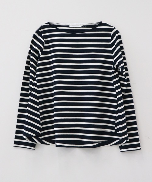 AMERICAN HOLIC(アメリカンホリック)の「ボーダーAラインフレアプルオーバー *(Tシャツ/カットソー・レディース・ブラック/ネイビー/オフホワイト/ピンク/ブルー/グリーン/LT.Gray・MEDIUM/LARGE)」の9枚目の写真