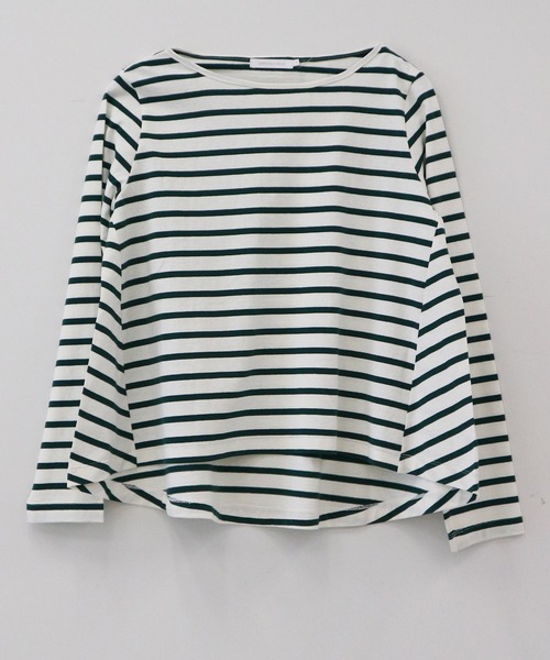 AMERICAN HOLIC(アメリカンホリック)の「ボーダーAラインフレアプルオーバー *(Tシャツ/カットソー・レディース・ブラック/ネイビー/オフホワイト/ピンク/ブルー/グリーン/LT.Gray・MEDIUM/LARGE)」の16枚目の写真