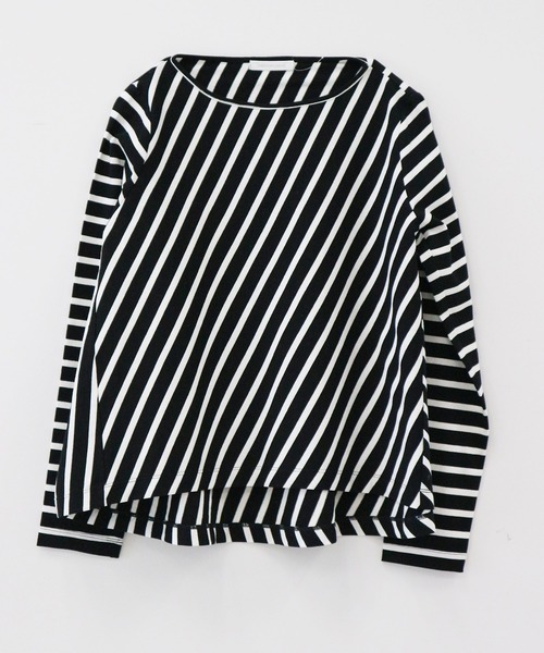 AMERICAN HOLIC(アメリカンホリック)の「ボーダーAラインフレアプルオーバー *(Tシャツ/カットソー・レディース・ブラック/ネイビー/オフホワイト/ピンク/ブルー/グリーン/LT.Gray・MEDIUM/LARGE)」の15枚目の写真