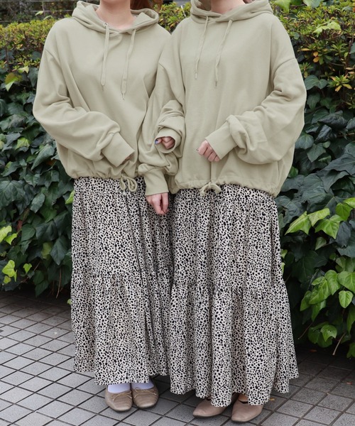 PairPair（ペアペア）の「カラバリ裏毛ドロストパーカー（パーカー・レディース・ライトブルー/ブラック/ライトグリーン/アイボリー/モカ・FREE）」の8枚目の写真