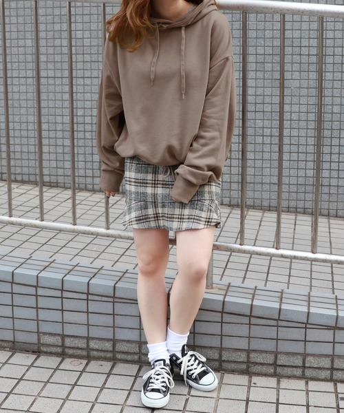 PairPair（ペアペア）の「カラバリ裏毛ドロストパーカー（パーカー・レディース・ライトブルー/ブラック/ライトグリーン/アイボリー/モカ・FREE）」の15枚目の写真