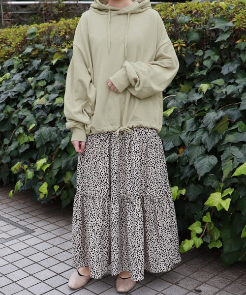 PairPair（ペアペア）の「カラバリ裏毛ドロストパーカー（パーカー・レディース・ライトブルー/ブラック/ライトグリーン/アイボリー/モカ・FREE）」の19枚目の写真