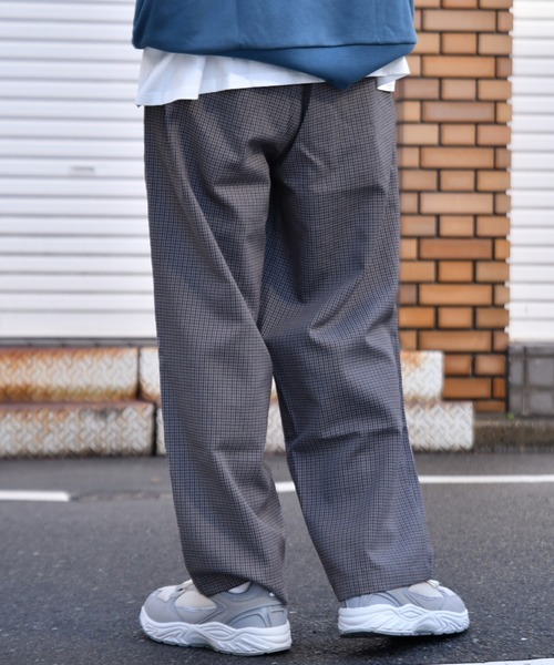 kutir(クティール)の「1タックチェックパンツ(その他パンツ・メンズ・ダークブラウン/ネイビー/グレー・SMALL/MEDIUM/LARGE)」の5枚目の写真