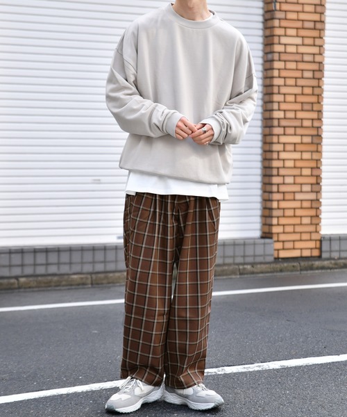 kutir(クティール)の「1タックチェックパンツ(その他パンツ・メンズ・ダークブラウン/ネイビー/グレー・SMALL/MEDIUM/LARGE)」の15枚目の写真